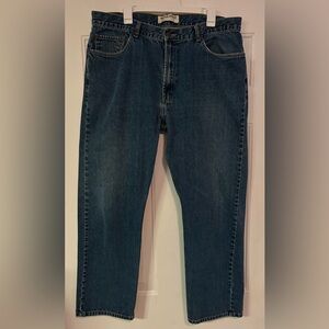 Levi’s 505 Jeans Mens 40x32 Blue Denim 5 Pocket Straight Leg Regular Fit Red Tab
